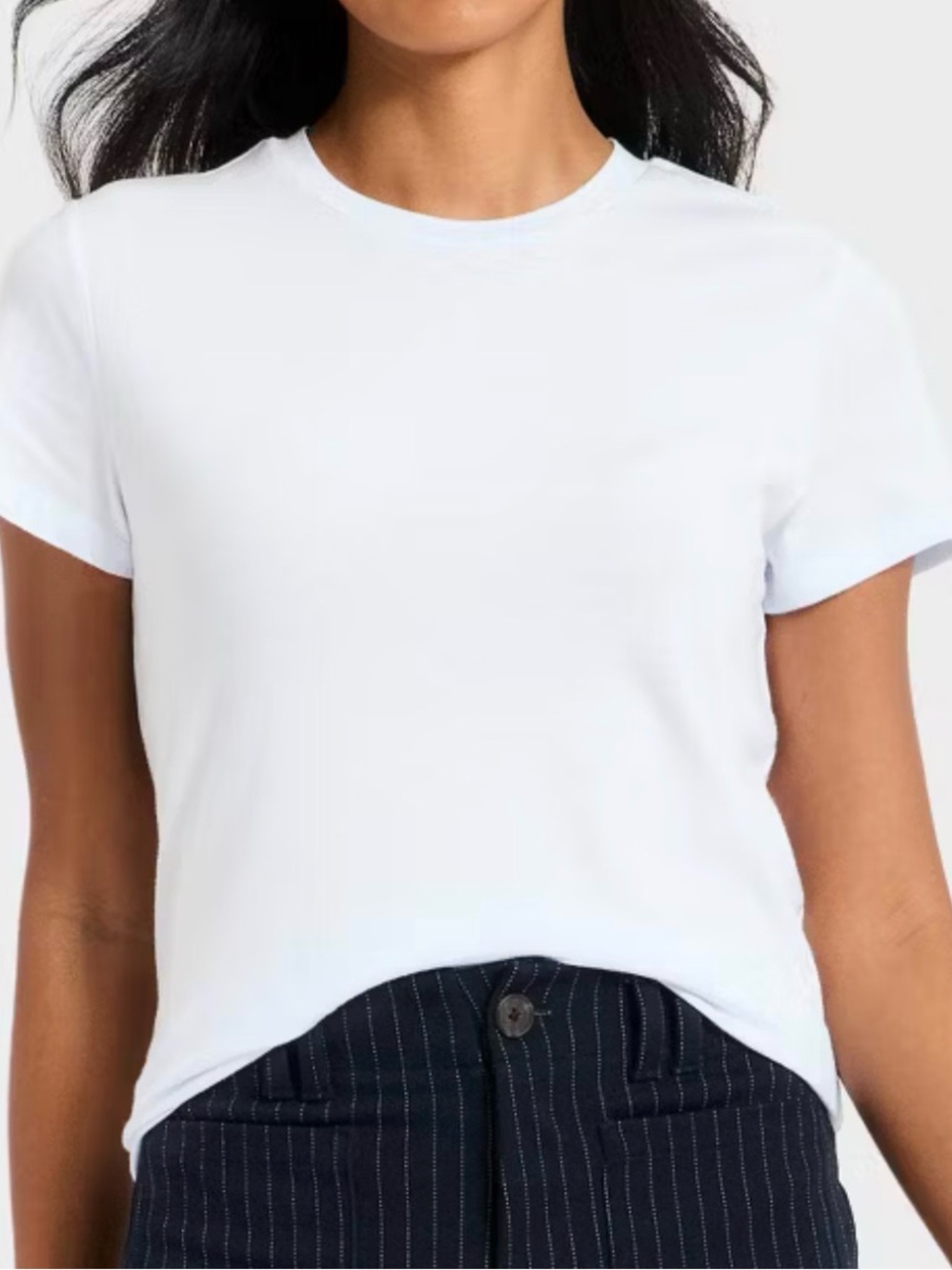 a new day White Short Sleeve Crewneck Tee